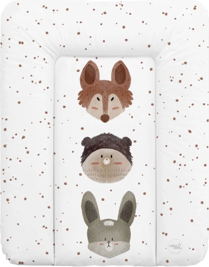 Ceba Baby saltea de înfășat moale pentru comodă Basic Cute Animals 50 × 70 cm