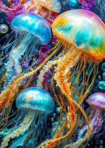 Puzzle Enjoy Strălucirea meduzei 1000 de piese