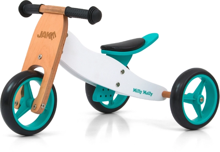 Milly Mally bicicletă fără pedale pentru copii Jake 2 în 1 Classic Mint