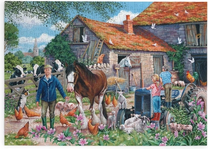 Puzzle Ferma MacDonald cu 500 de piese mari