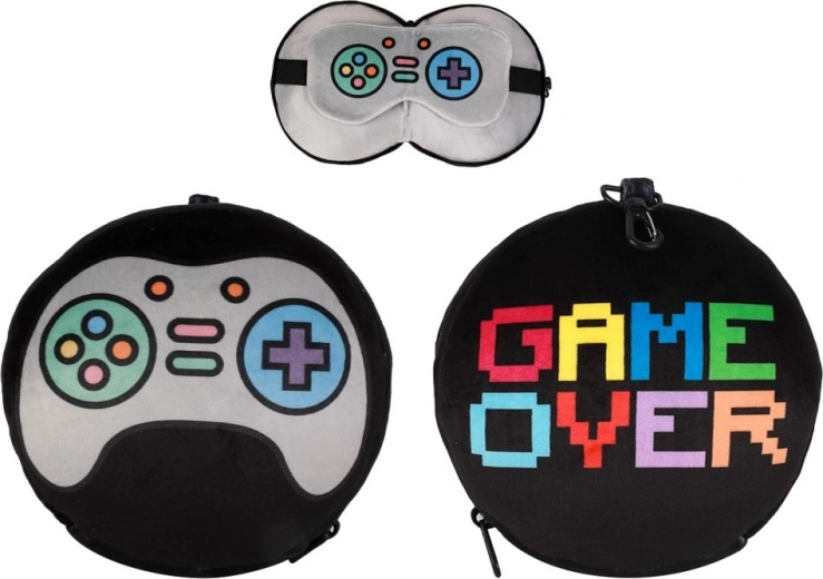 pernă de călătorie cu mască let's play