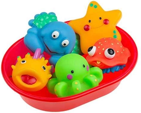 Animăluțe marine pentru băiță Tullo – set 5 buc.