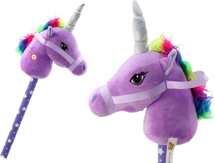 Unicorn Pluș Pe Băț Cu Sunete