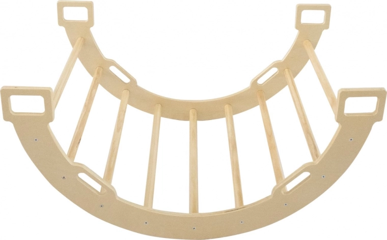 Scara și leagăn din lemn cu pernă 2în1 CHIPOLINO