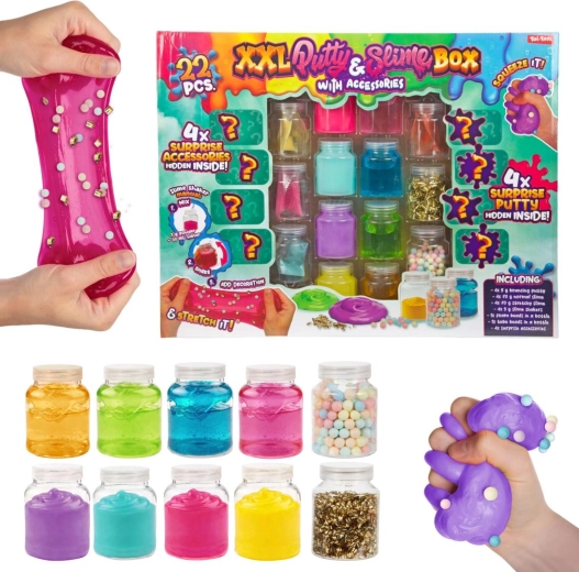 Set creativ pentru realizarea slime-ului, cu accesorii - 1 bucată
