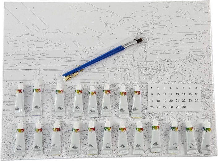 Set complet cu vopsele și pensule