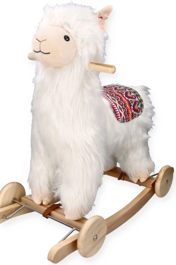 Alpaca pe tălpi de balansare cu rotițe