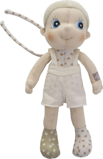 Rubens Barn EcoBuds Elm mini – păpușă moale din material textil din bumbac organic 23 cm