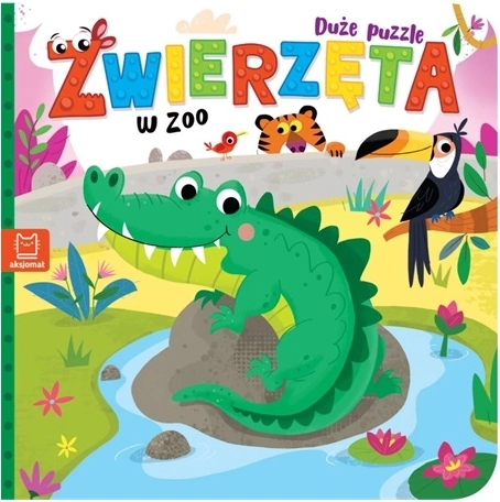 Animale la zoo – puzzle mari și o cărticică