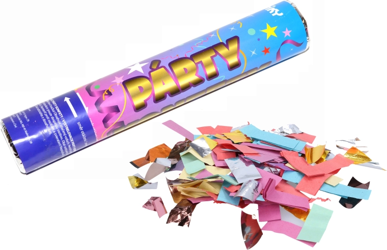 Confetti pentru petreceri Wiky cu lansare, 30 cm