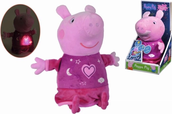 Peppa Pig pluș jucărie de adormit cu muzică și lumină 25 cm