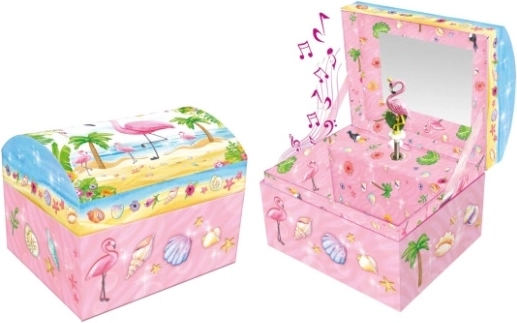 Cutie muzicală pentru bijuterii Pecoware cu flamingo