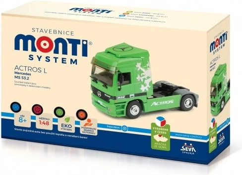 Model asamblabil Actros L la scara 1:48 - verde