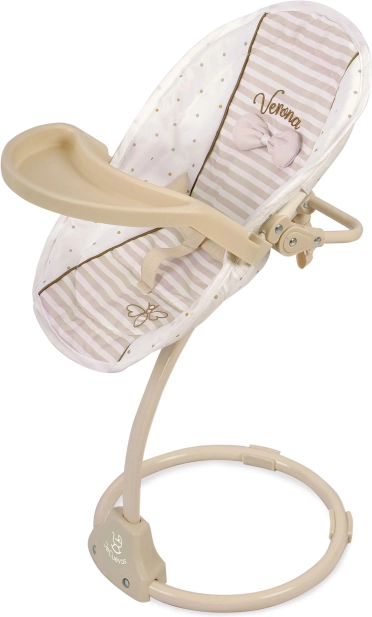 Scăunel multifuncțional pentru hrănire și leagăn pentru păpuși 3 în 1 Verona