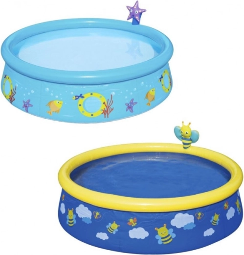 Piscină gonflabilă pentru copii cu pulverizator Bestway My First Fast Set
