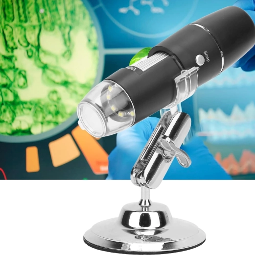 Mărire până la 1600× și imagine clară de 2 MP