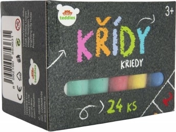 Crete colorate pentru trotuar, 24 buc. în cutie