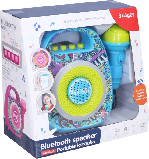 Boxă karaoke cu microfon