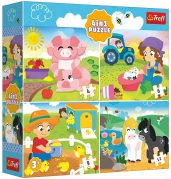 Puzzle Animăluțe la Sat