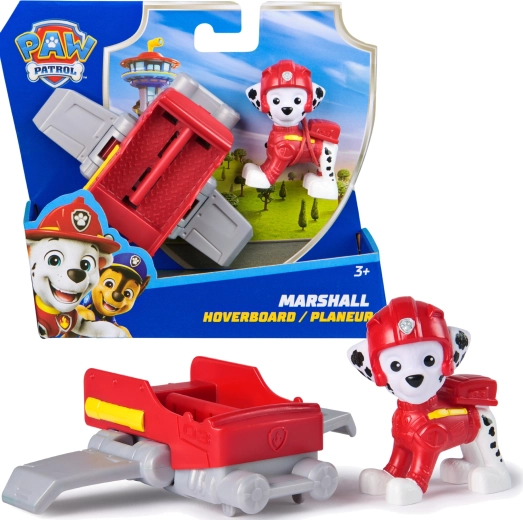Paw Patrol Marshall figurină cu hoverboard 6 cm