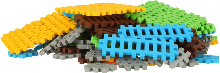 Construcție creativă Mini Waffle - Set mare Fermier