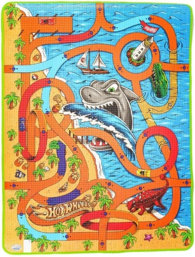 Pistă de curse Hot Wheels cu motiv marin