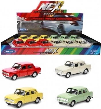 Mașină Welly Wartburg 353 metal/plastic 12 cm 4 culori cu mecanism cu retragere
