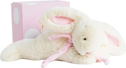 Doudou Iepuraș din pluș roz 30 cm