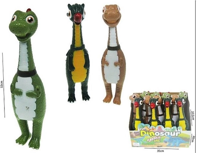 Dino moale de strâns cu sunet 32 cm