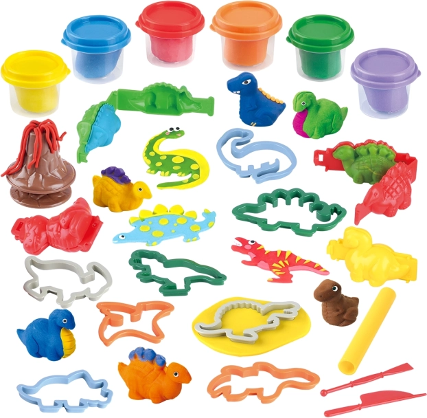 Plastilină Dinozaur 6x56g