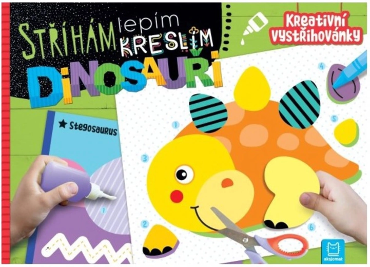 Tai, lipesc, desenez: Dinozauri – decupaje creative