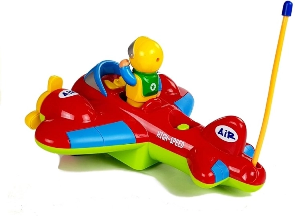 Avion colorat cu pilot