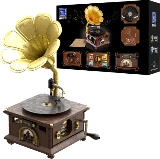 Gramofon vintage Pantasy din piese de construcție