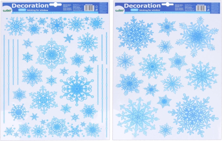 Decorațiune pentru fereastră Fulgi 41 × 29 cm Crăciun