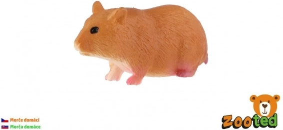 figurină din plastic cobai de casă 6 cm în săculeț