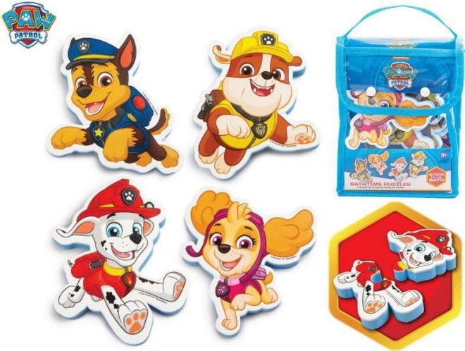 Puzzle din spumă pentru baie PAW PATROL în săculeț (18 luni+)
