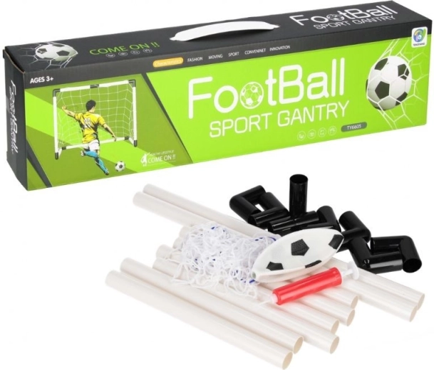 Poartă de fotbal pentru copii cu plasă, minge și pompă