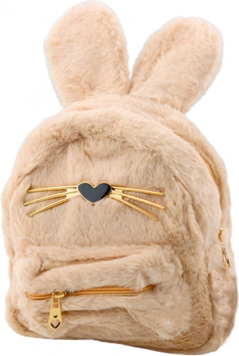 Rucsac pentru copii din pluș iepuraș beige 3L