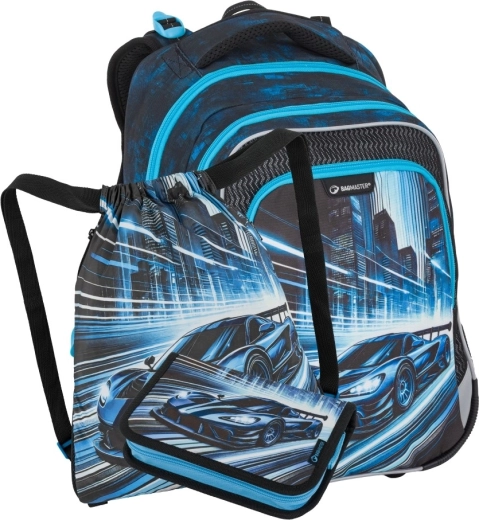 Bagmaster lumi set școlar mic pentru elevii de clasa I – mașină