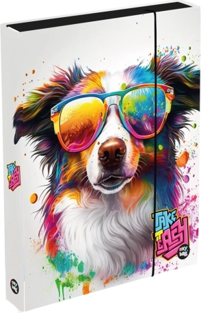 Cutie pentru caiete A4 Jumbo cu câine