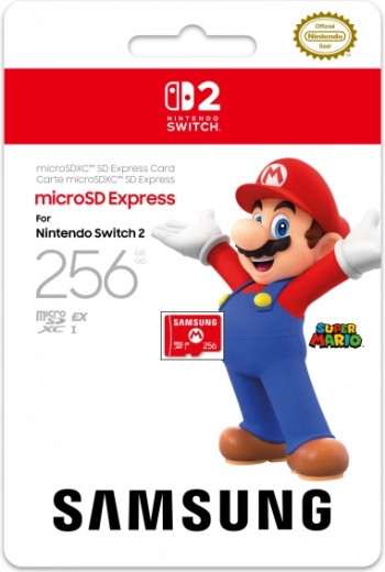card microSD express 256 GB Samsung Pro pentru Nintendo Switch 2