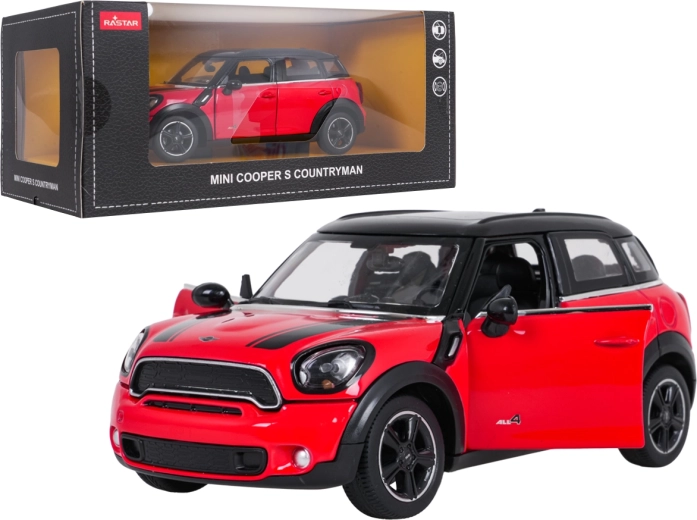 Model metalic MINI Countryman 1:24, roșu, RASTAR