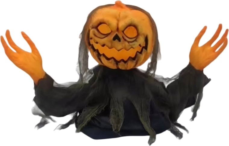 Decorațiune de Halloween doamna dovleac 89 cm