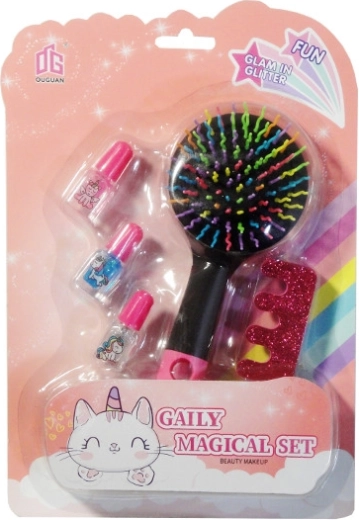 Set de frumusețe pentru fete cu lacuri de unghii sclipitoare