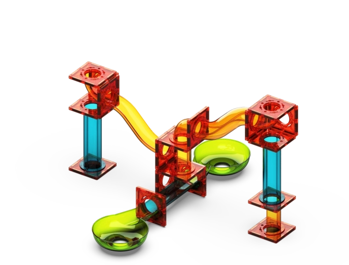 Piese transparente colorate pentru distracție clară