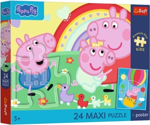 Puzzle pentru copii Maxi PremPlus Kids „Świnkowe dni” - 1 bucată