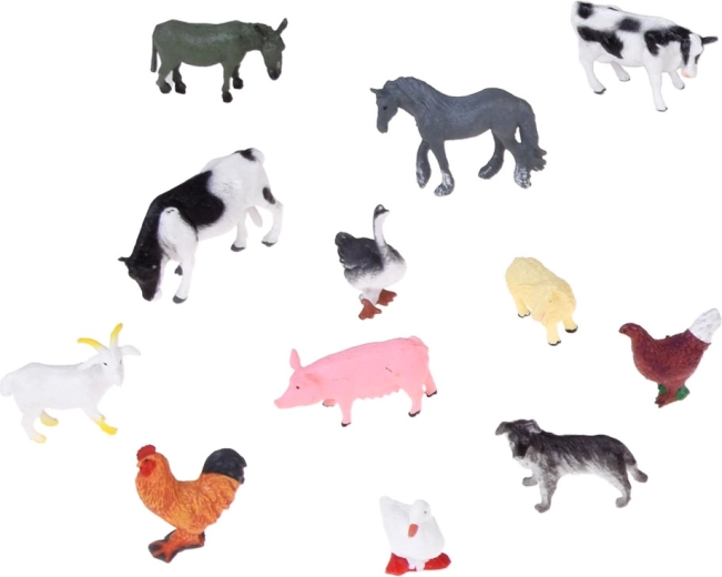 12 figurine de animale de fermă pentru scenete de la fermă