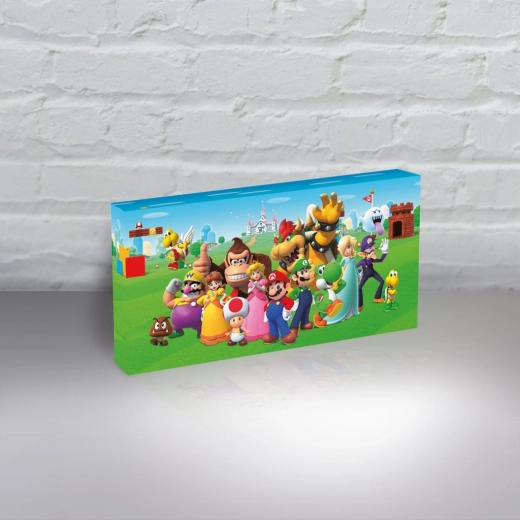 Tablou de perete luminos SUPER MARIO – decorațiune licențiată cu iluminare de fundal