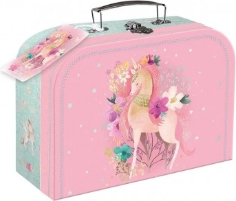 Valiză şcolară cu motiv unicorn Magical World