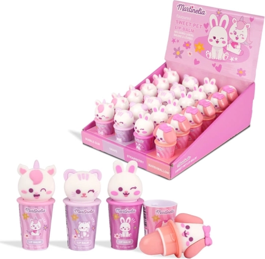 Martinelia balsam de buze dulce cu animăluț - 1 bucată